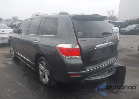 2012 Toyota Highlander Limited V6 z USA, uszkodzony, nr VIN 5TDYK3EH0CS082245